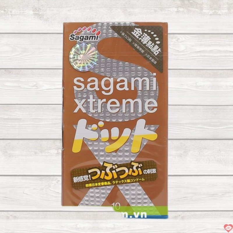 Bao cao su gai SAGAMI Xtreme Feel Up tăng khoái cảm, an toàn, mềm mại 