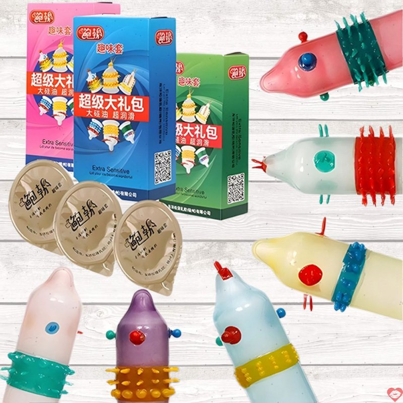 Bao cao su siêu gai râu Runbo Big 6 cái siêu mượt, kích thích 