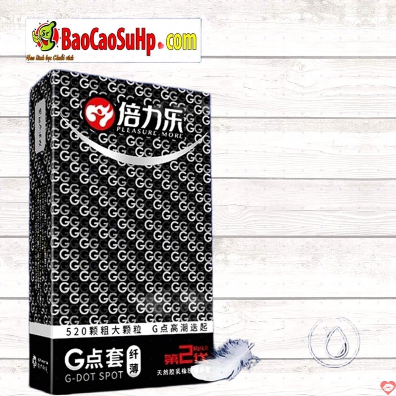 Bao cao su Bili G point set gai lớn siêu mỏng thơm gel vani 