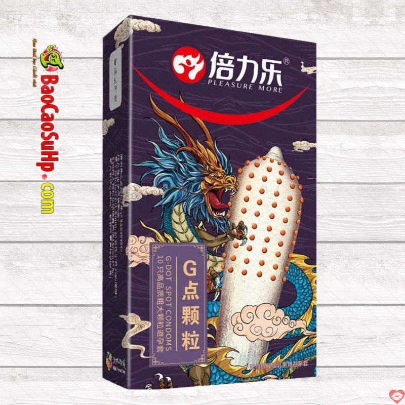 Bao cao su gai Blue Dragon siêu to 520 hạt gai nổi bền an toàn Hải Phòng 