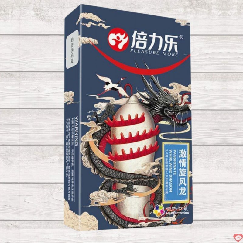 Bao cao su gai nổi xoắn to Passinote Whirl Wind cực đã tăng khoái cảm 
