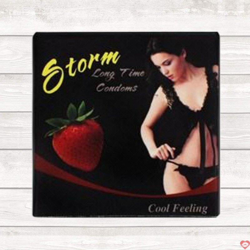Bao cao su bi Storm 7 bi Strawberry kích thích ham muốn yêu lâu 
