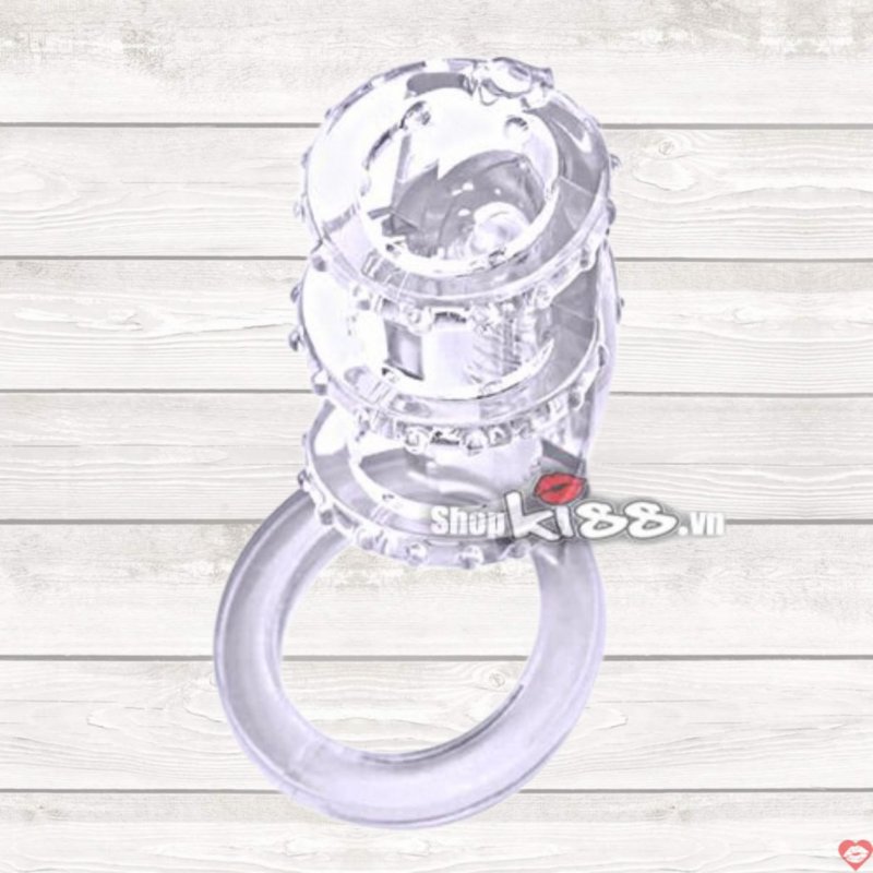 Khúc đôn dương vật 3 vòng bế tinh rung siêu mạnh tăng khoái cảm 