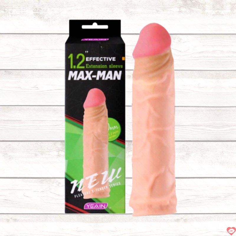 Bao cao su đôn dên Yeain Maxman tăng 5cm mềm mại silicon 