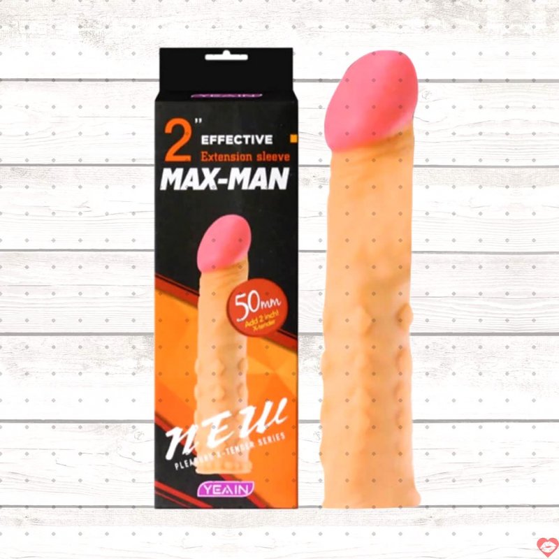 Bao cao su đôn dên Yeain Maxman 50mm tăng kích thước, gân gai kích thích 