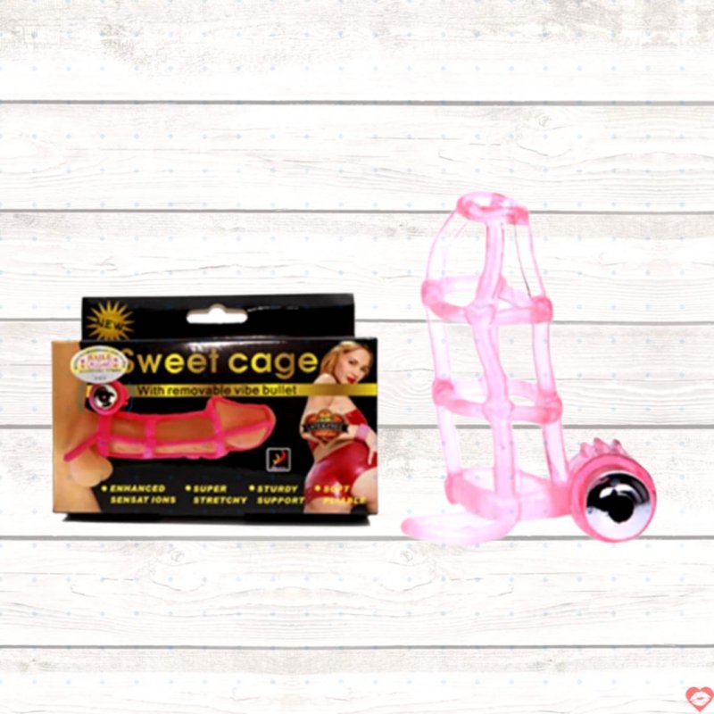 Bao cao su đôn dên rung Baile Sweet Case silicon an toàn kích thích 