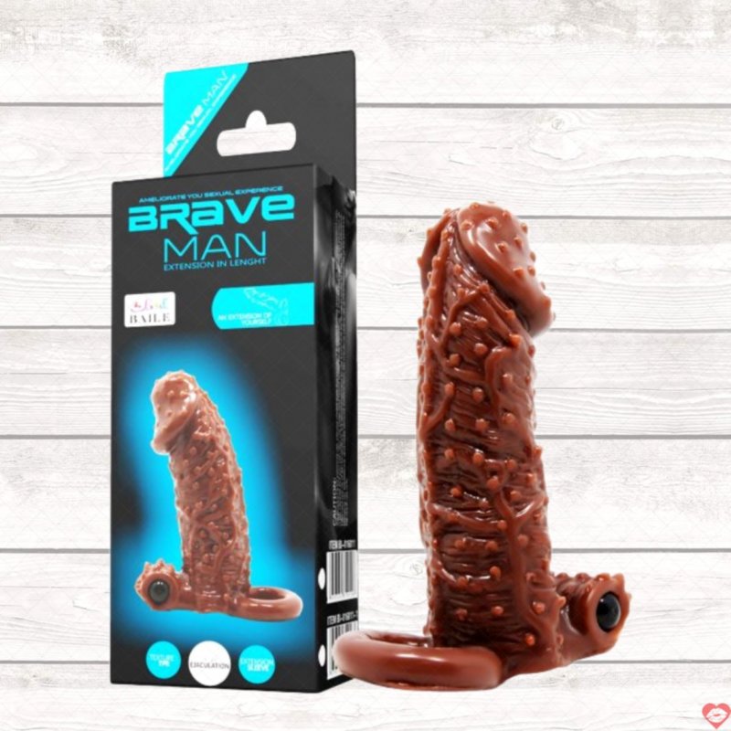 Bao cao su đôn dên rung Baile Braveman nâu tăng khoái cảm mua ngay 