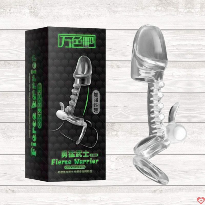 Bao cao su đôn dên rung Fierce Warrior tăng khoái cảm cực mê 