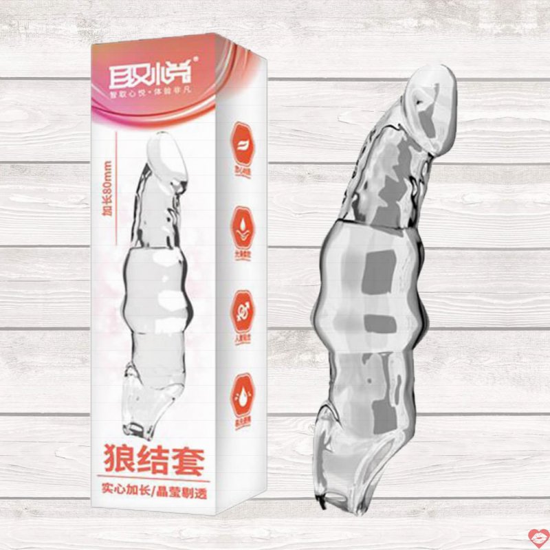 Bao cao su đôn dên Aichao Wolf Knot L tăng 80mm kích thích mạnh 