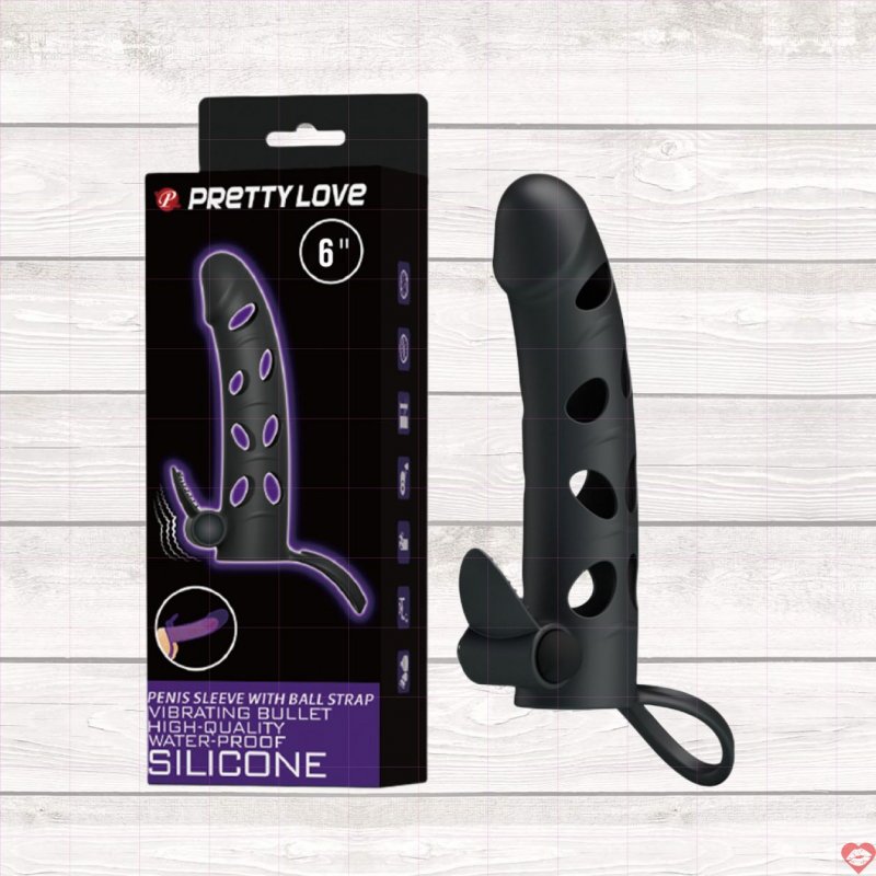 Bao cao su đôn dên rung Pretty Love silicon mềm mại kích thích 