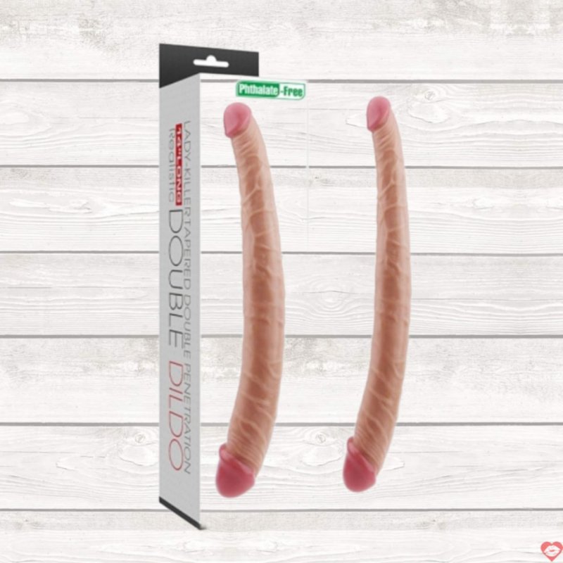 Dương vật giả 2 đầu Lovetoy silicon mềm mại an toàn kích thích 