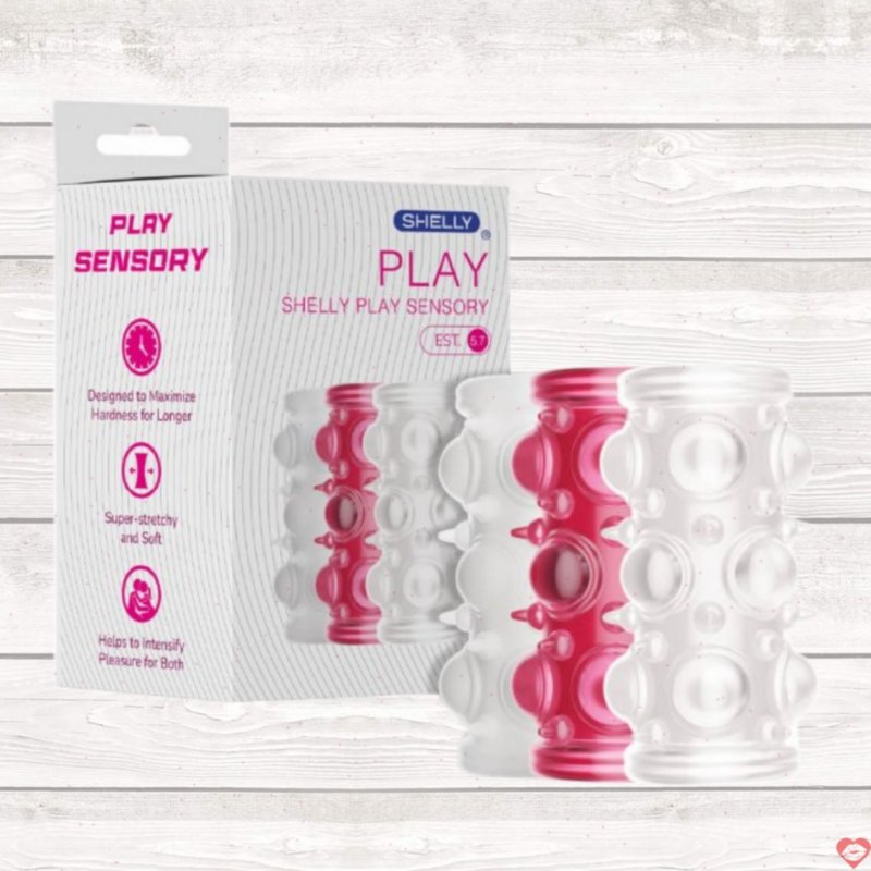 Bao cao su đôn dên Shelly Play Sensory kích thích mạnh tăng khoái cảm 