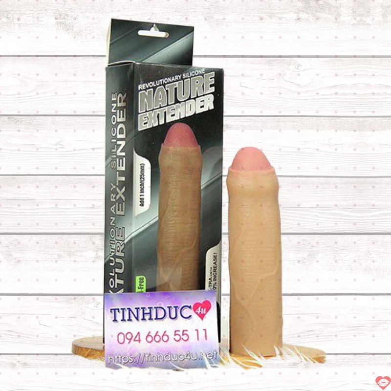 Bao cao su đôn dên Lovetoy Natural Extender tăng kích thước 30% 