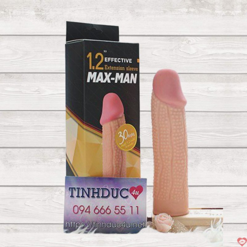 Bao cao su đôn dên MAX MAN gai nổi tăng kích thước thăng hoa 