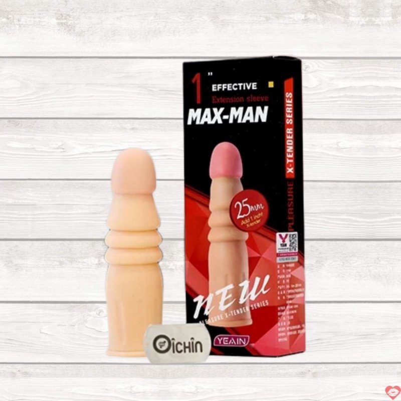 Bao cao su đôn dên Max Man silicone mềm mại tăng kích thước siêu đỉnh 