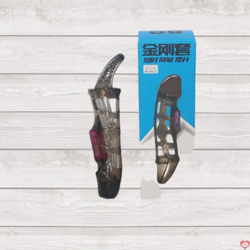 Bao cao su lưới Men Extension có rung đôn dên, tăng khoái cảm 
