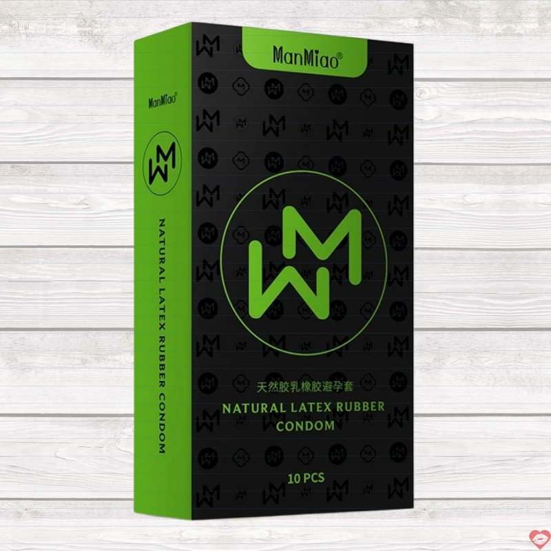 ManMiao Natural Rubber bao cao su thiên nhiên mỏng siêu bền mềm mượt 