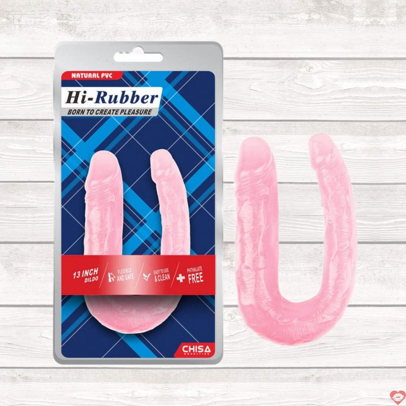Dương vật giả 2 đầu Chisa Hi-Rubber 13 Inch silicon mềm mại kích thích 