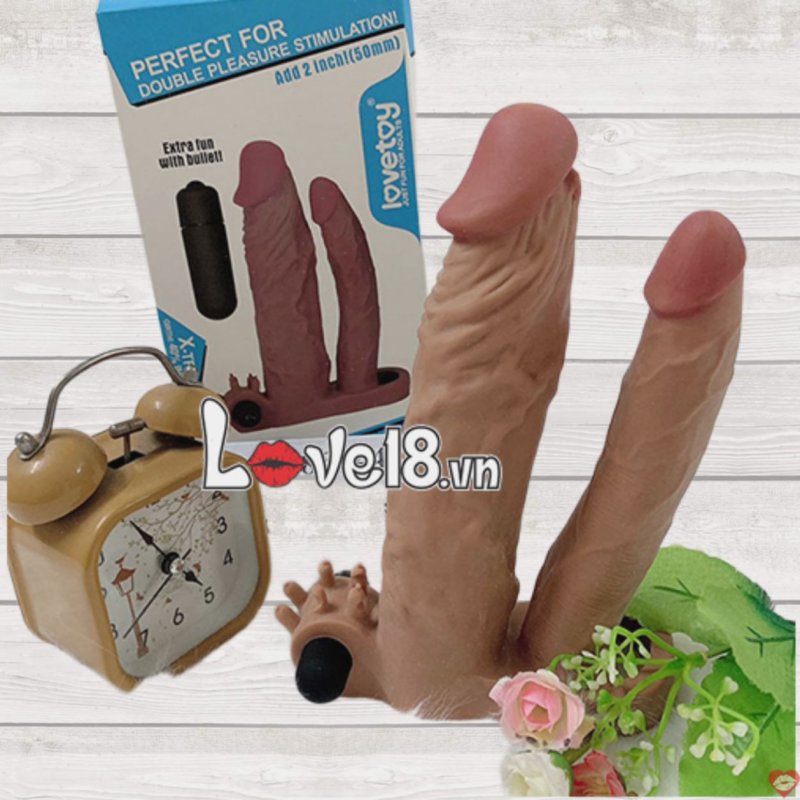 Bao Đôn Lovetoy 2 Nhánh Rung Mạnh Màu Nâu Siêu Gân Tăng Khoái Cảm 