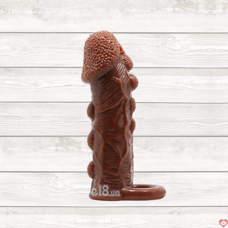 Bao Đôn Nâu Quai Đeo Brave Man BD04A Tăng Kích Thước Cương Cứng 