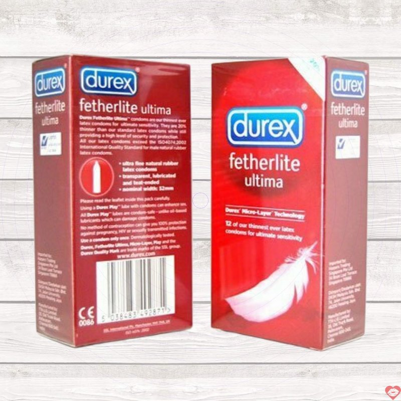 Bao cao su siêu mỏng thương hiệu Durex Fetherlite Ultima - SHP455