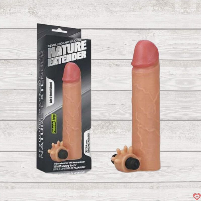 Bao đôn siêu mềm có rung Lovetoy Nature Extender
