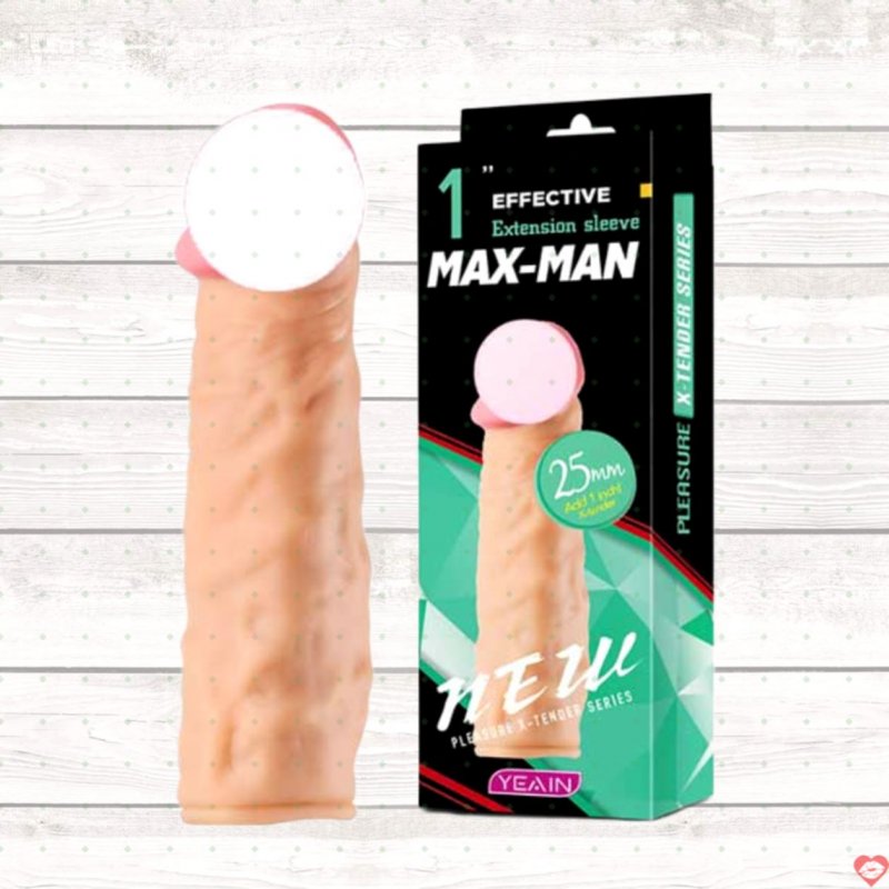Bao Cao Su Đôn Dên Yeain Maxman Xanh Tăng 1inch – Siêu Mềm Mịn