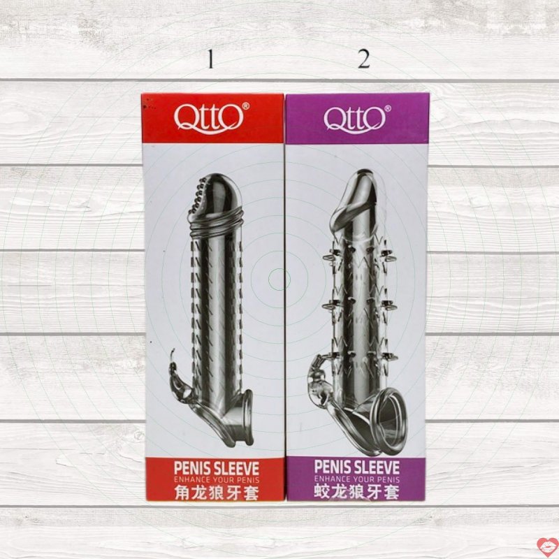 Bcs donzen gân gai có quai đeo QttO Penis Sleeve