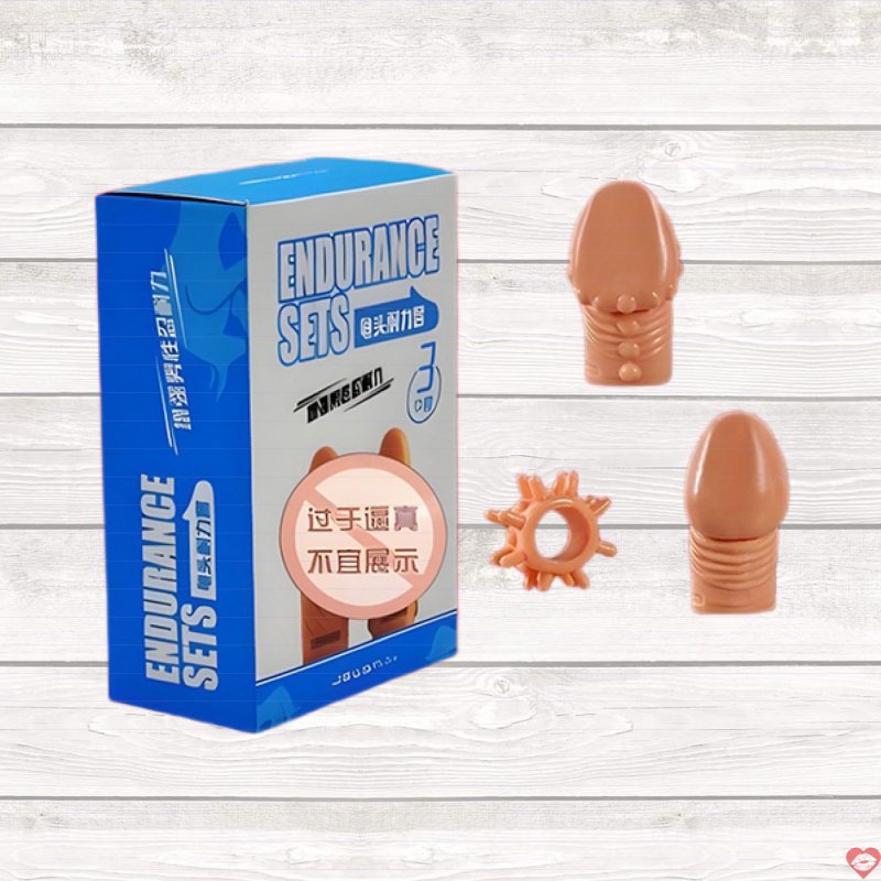 Bộ 03 đôn silicon nối dài dương vật - Endurance Sets