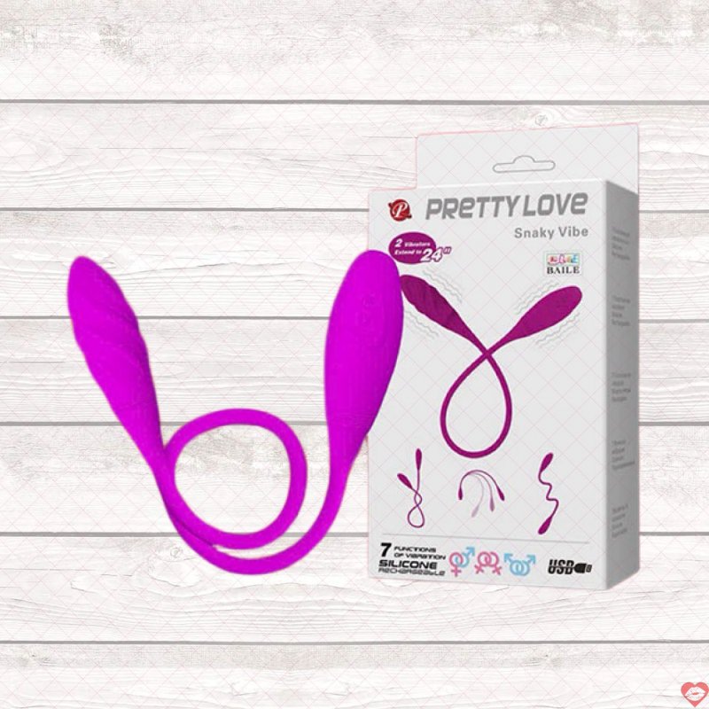 Trứng Rung Pretty Love Snaky Vibe 2 Đầu Sạc Nhanh Hút Hồn 