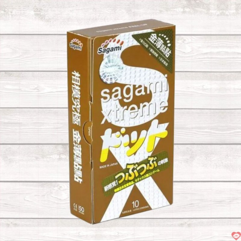 Bao Cao Su Sagami Xtreme Feel Up – Hộp 10 Chiếc Siêu Mỏng Có Gân Gai
