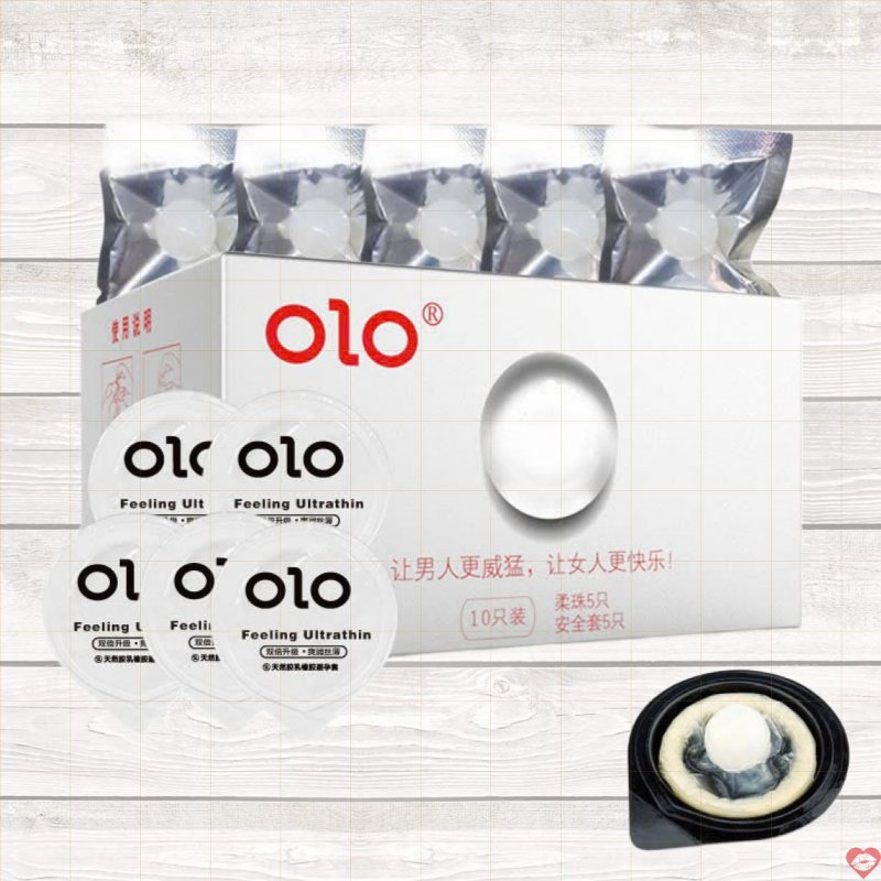 Bao Cao Su OLO Growth Bi Nhiều Gel Bôi Trơn Massa Điểm G - Hộp 5 Bao 5 Bi