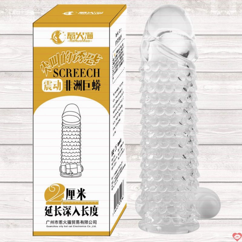 Bao Cao Su Đôn Dên Screech Vảy Cá Có Rung Gốc