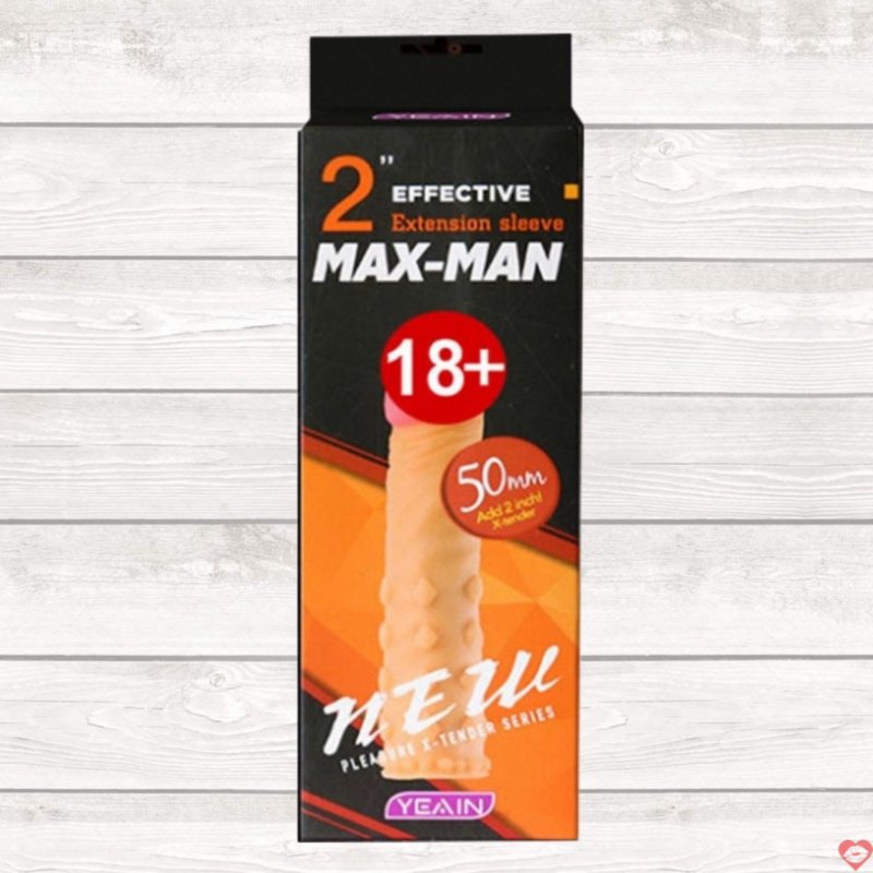 Bao Cao Su Đôn Dên Maxman Silicon Gai YY914 Tăng Thêm 5cm
