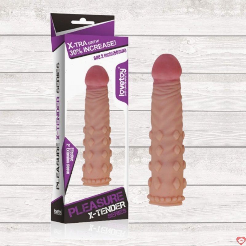 Bao Cao Su Đôn Dên 5cm Cao Cấp Pleasure X-Tender Series Lovetoy