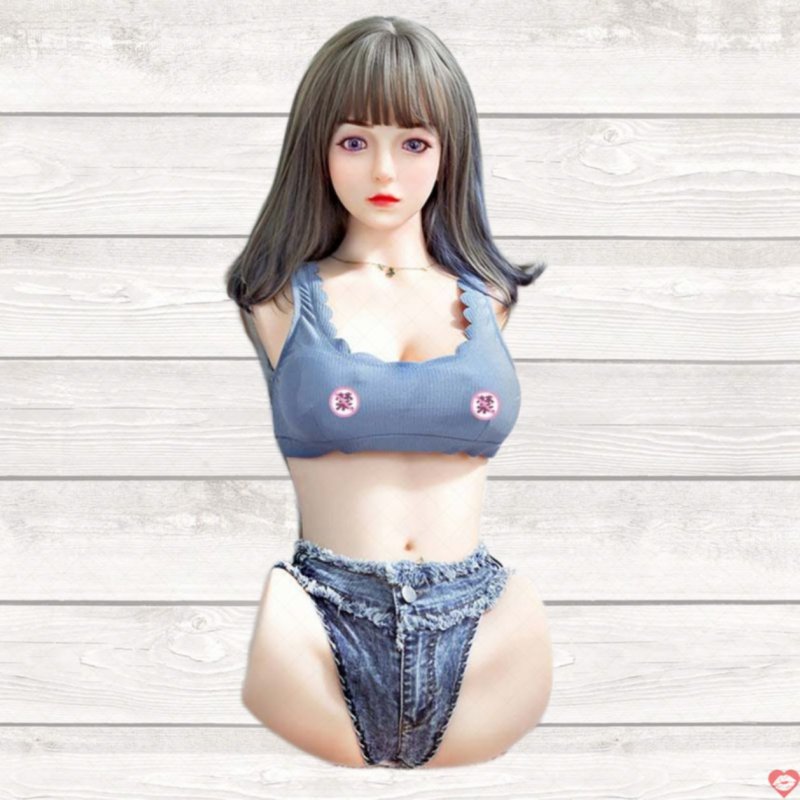 Búp bê tình dục bán thân Tiểu thanh 65cm 17kg tóc ngắn TPE cao cấp 