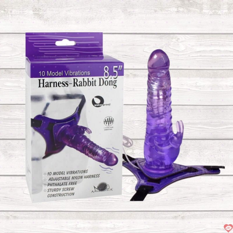 Dương vật giả dây đeo Aphrodisia 8.5 inch rung đa chế độ hấp dẫn 