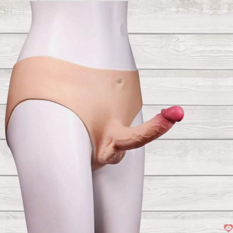 Dương Vật Giả Dây Đeo Liền Quần JiuAI Silex Cao Cấp, Kích Thích Tối Đa 