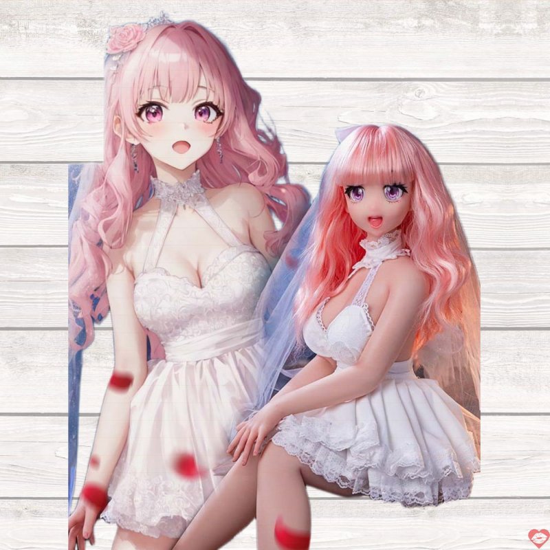 Búp bê tình dục đầy đủ tay chân Anime Bianca cô dâu xinh xắn 88cm Silicone