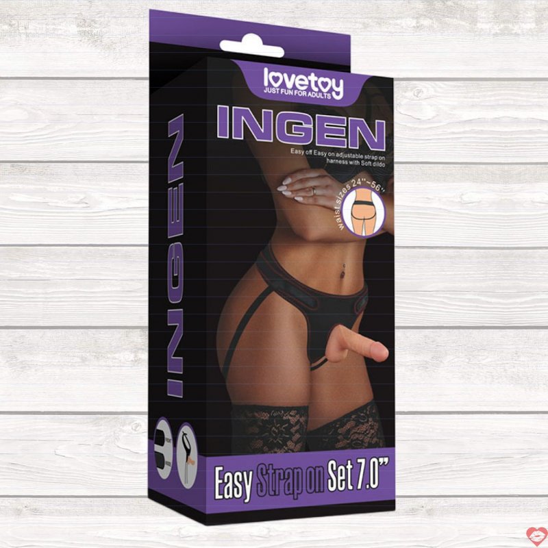 Dương Vật Giả Dây Đeo Mềm Mịn Lovetoy USA Kích Thích Điểm G 