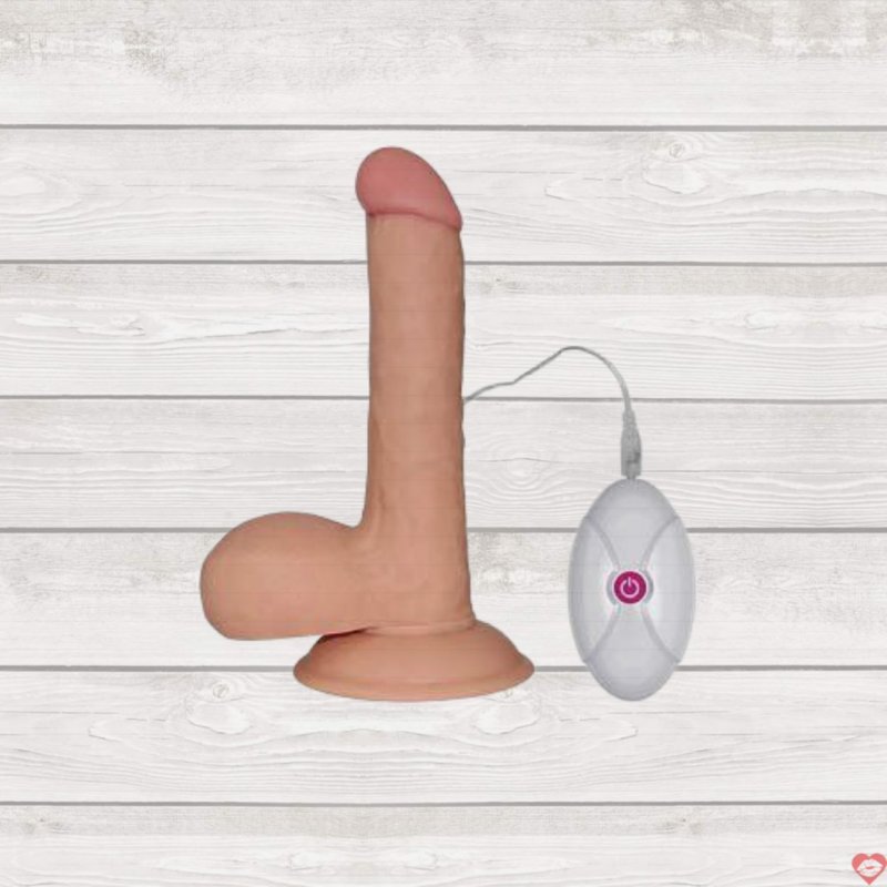 Dương vật silicon rung Lovetoy Ultra Soft Dude 7.5″ mềm mại kích thích 