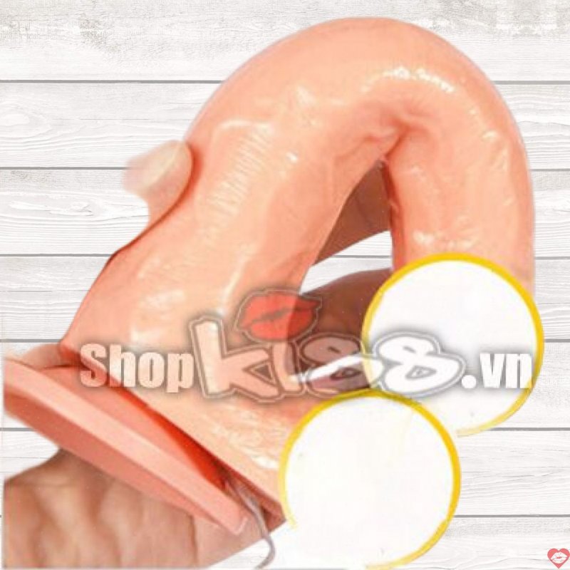 Dương vật giả rung phun nước DC09B Silicone cao cấp Sextoys nữ 