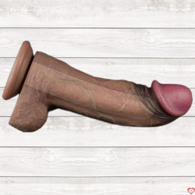 Dương vật giả silicone 2 lớp XXL Lovetoy 11 inch kích thích mạnh 