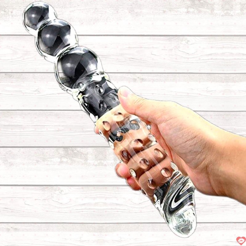 Dương vật giả thủy tinh 2 đầu cao cấp an toàn kích thích mạnh 