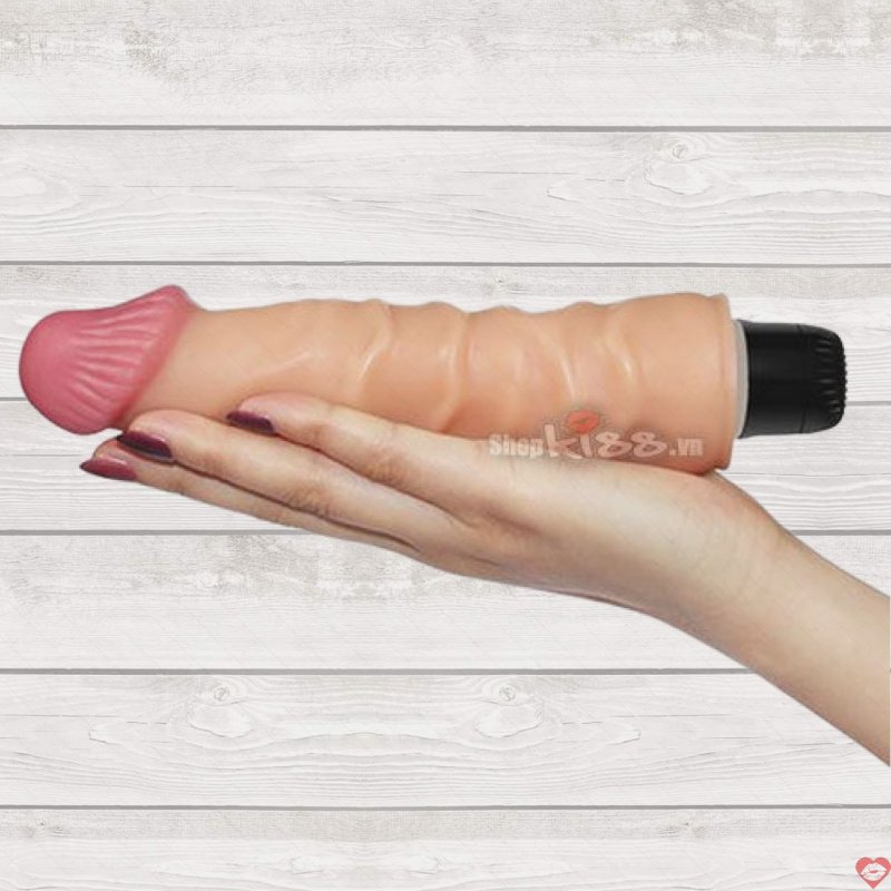Dương vật silicon Lovetoy có rung pin AA cho khoái cảm mạnh 