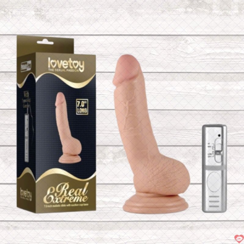 Dương vật giả dính tường Lovetoy 7 Inch silicon y tế hot 