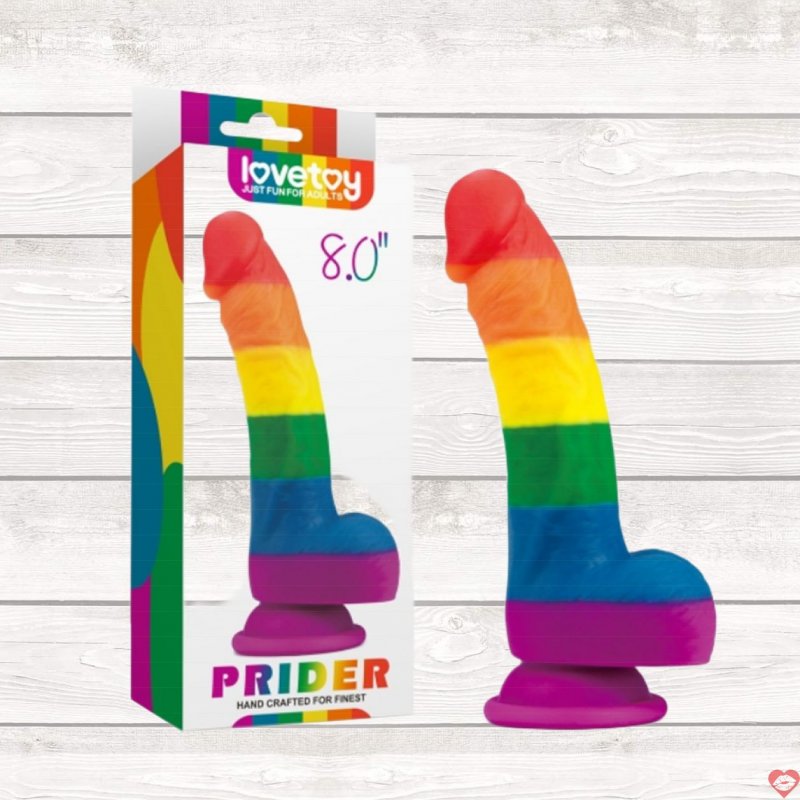 Dương vật giả dính tường Lovetoy Prider 8.0 silicon mềm mại cực khoái 