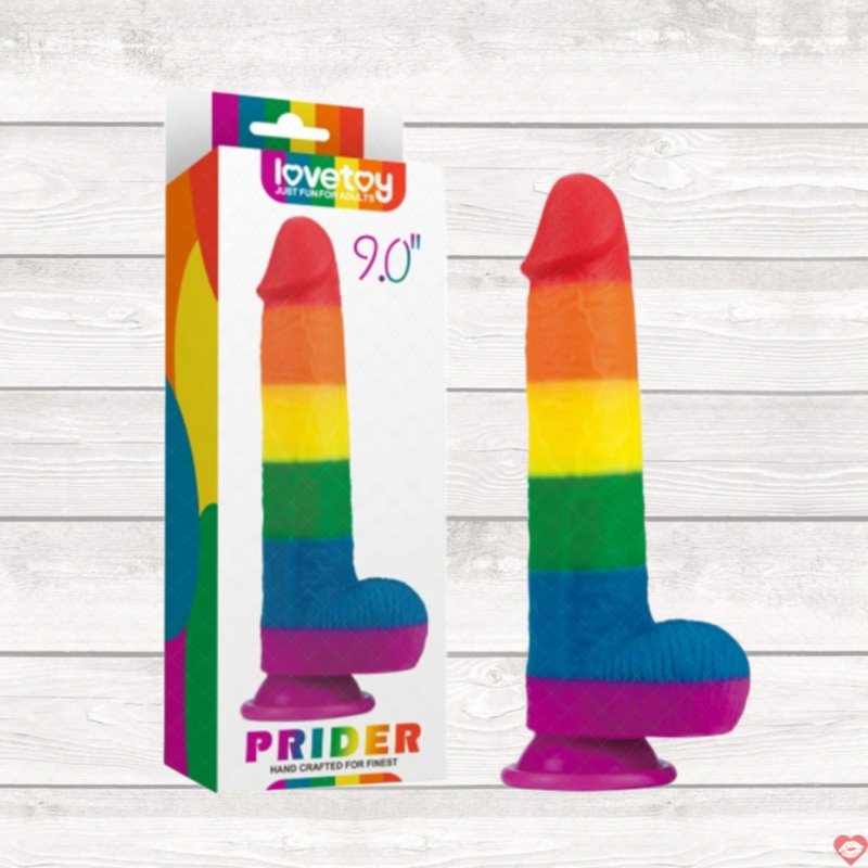 Dương vật giả dính tường Lovetoy Prider 9.0 Mềm mại An toàn 