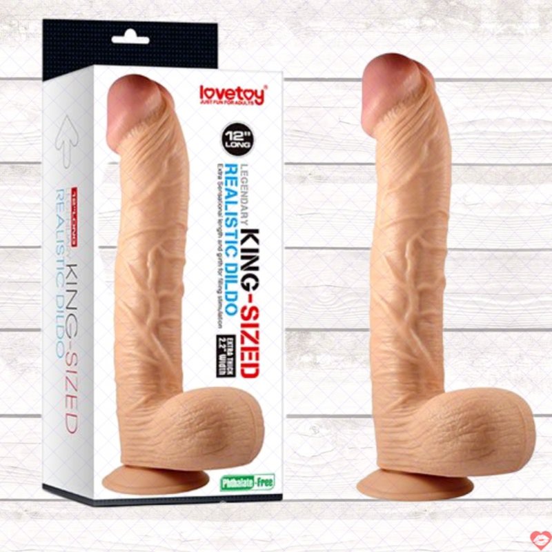Dương vật giả gắn tường Lovetoy King Sized 12 inch chất liệu cao cấp 