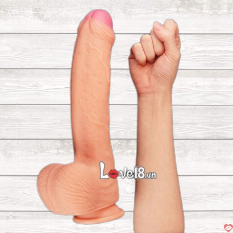 Duong vat gan tuong Lovetoy 11 inch to khung silicone Y te cao cap 